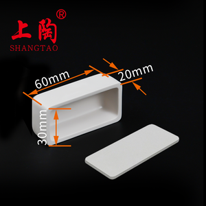 بوتقة عازلة مربعة من السيراميك الزركونيا المستقر بالكالسيوم للتحليل الكيميائي - Product Image 5