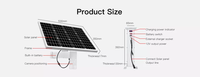 Carcasa para Cámara de Seguridad, Accesorios para Baterías, Kit y Sistema de Panel Solar con Construcción Metálica Impermeable IP67