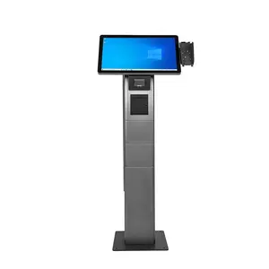 AonPos Desktop & Vending 32-Zoll-Touchscreen-Kiosk Smart Self Serve Kiosk Digitaler Bestell kiosk für den Außenbereich mit Druckers canner