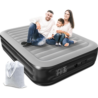 Matelas pneumatique de luxe, lit double gonflable, lit pneumatique auto-gonflant avec pompe intégrée, matelas pneumatique