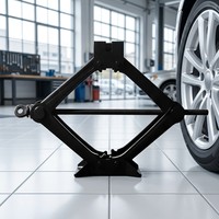 Cric ciseaux robuste 1T, hauteur de levage 90-310mm, en acier, outil portable d'urgence pour le changement de pneus de SUV et berlines