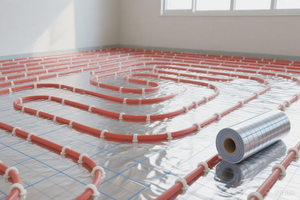 Film d'isolation thermique réfléchissant laminé BOPP <span class=keywords><strong>personnalisable</strong></span> avec revêtement alimentaire pour utilisation dans les systèmes de chauffage par le sol résidentiels - Product Image 3