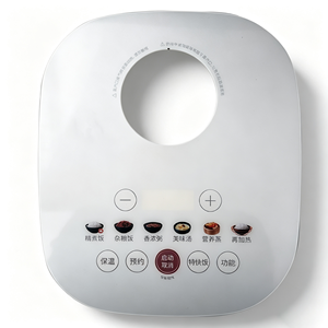Cuisinière à riz intelligente en acrylique avec panneau de commande tactile et fonctions de cuisson multiples, blanche - Product Image 1