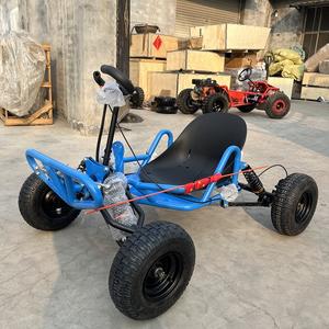 Go-Kart Anak/Remaja 90cc 2-tak Ban Jalan 6-inci Kecepatan 35km/jam Starter Engkol Manual Segala Medan Luar Ruangan Bertenaga Bahan Bakar - Product Image 2