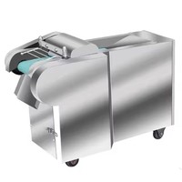 Volautomatische Commerciële Mangosnijmachine Roestvrijstalen Gembergroente Geraspte Fruitwortelaardappelsnijmachine