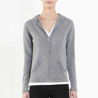 Pull à capuche en cachemire pour femmes à motif personnalisé, manches longues, fermeture éclair complète, vêtements en laine tricotée, cardigan pour femmes, veste à capuche