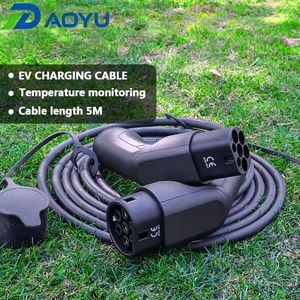 Nouveau câble de charge pour véhicule électrique de type 2 de 3,6 kW, 16 A, monophasé, 23 pieds, chargeur de voiture électrique portable, haute qualité, logo personnalisé OEM/ODM Daoyu - Product Image 2