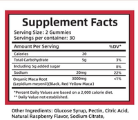 Gummies de Maca OEM/ODM : Énergie Naturelle, Antioxydant, Soutien de l'Humeur et Immunitaire, Équilibre Hormonal et du pH, Suppléments à Base de Plantes, Saveur Baies