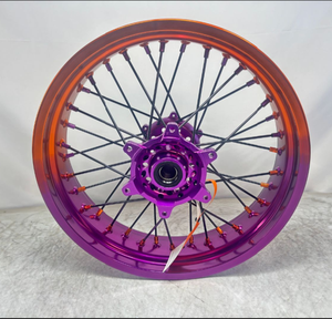 Juego de Ruedas <span class=keywords><strong>Supermotard</strong></span> de Alta Calidad para Motocicleta CR 250R <span class=keywords><strong>450</strong></span>, Llantas Supermoto de 17 Pulgadas para Carreras - Product Image 6