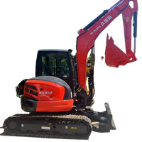 Livraison gratuite pelle EPA 3.5 tonnes moteur Kubota pelle sur chenilles ferme utilisée mini pelle 1 tonne machine à vendre