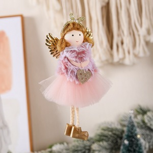 <b>Small</b> Cute Plush Angel Christmas Tree Decoration New Hanging Ornament Pendant Christmas Decorations-Factory Wholesale - Product Image 4