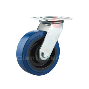 Rolamentos duplos industrial, elásticos azuis <span class=keywords><strong>4</strong></span> polegadas 5 polegadas <span class=keywords><strong>6</strong></span> polegadas 8 polegadas rodas de borracha resistentes com fechamento - Product Image 4