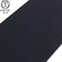 Fabricants de bande élastique tricotée en gros, taille multiple, couleur personnalisée, 100% polyester, bandes élastiques en caoutchouc pour lingerie
