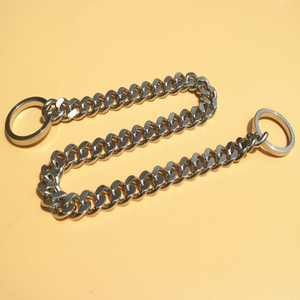 <span class=keywords><strong>Collar</strong></span> de acero inoxidable para mascotas, correa para perro, Bulldog Francés, Pitbull, envío directo, proveedores - Product Image 5