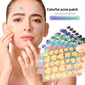 Cerotti per Acne a Forma di Stella e <span class=keywords><strong>Cuore</strong></span>, Ultra-sottili e Invisibili, Adesivi Decorativi per il Viso, Patch per Brufoli - Product Image 2