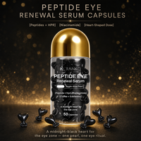 Sérum pour les yeux en capsules personnalisées OEM, peptides, HPR, niacinamide, lisse les ridules, atténue les cernes, soin des yeux, cosmétiques