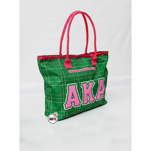 Sac fourre-tout en toile de nylon personnalisé de haute qualité pour sororité, sac à lettres grecques, cadeaux pour les événements de recrutement, sacs fourre-tout classiques en coton - Product Image 1