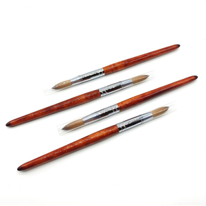 Pinceau à ongles en poils de Kolinsky 100% pur avec manche en bois, différentes tailles personnalisées, pinceau de qualité supérieure pour la manucure et l'art des ongles en salon - Product Image 1