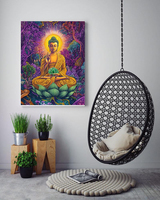 Inde bouddha Religion diamant pierre cristal Art imprimé tissu tenture murale diamant peinture Kit Art mural