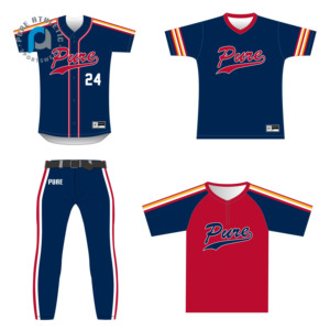 Pure Custom Strepen Volledige Buttons Down Honkbal Jersey Shirts Jeugd Volwassen Team Honkbal Softbal Uniformen Broek Batting Jack - Product Image 6