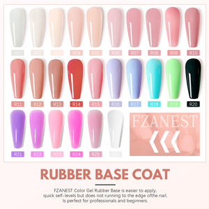 FZANEST Set de Gel Base de Goma en Botella para Diseño de Uñas, Top Coat y Base Coat, Mejor Proveedor para Pintura Personalizada - Product Image 2