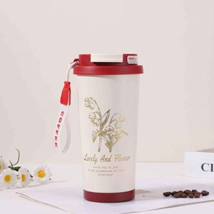 Lily of the Valley Stainless Steel Insulated Travel <b>Cup</b> With <b>Large</b> Capacity - Product Image 6