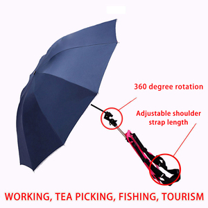 <span class=keywords><strong>Paraguas</strong></span> Plegable de 106 cm de Diámetro, con Apertura Automática, Resistente a los Rayos UV, para Montar en la Espalda o el Hombro, para Protegerse del Sol y la Lluvia, Ideal para la Cosecha de Té y la Agricultura - Product Image 3