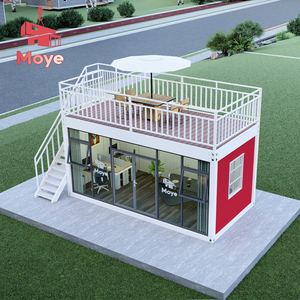 Tùy chỉnh màu sắc mô-đun biệt thự dễ dàng lắp ráp thép ngoài trời container phẳng Gói Nhà làm bằng vật liệu bảng Sandwich - Product Image 4