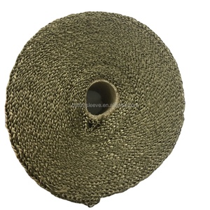 Enveloppe thermique en fibre de lave de titane pour collecteur d'échappement de qualité supérieure de 2 "x 50 '+ 6 attaches - Product Image 4