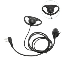 D forme K tête 2 broches écouteur <span class=keywords><strong>garde</strong></span> du <span class=keywords><strong>corps</strong></span> casque casque PTT micro pour Baofeng 2 broches talkie-walkie UV-5R UV-5R UV-B5 BF-888S - Product Image 3