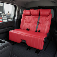 Siège arrière pliable en cuir rouge modifié pour Jeep Wrangler Rubicon, camping-car, fourgonnette, lit de camping-car