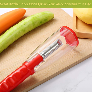 Multi-Function Stainless Steel Manual Vegetables Peeler With Plastic <b>Container</b> Fruits Kitchen Peeler for Carrot <b>Potato</b> - Product Image 3