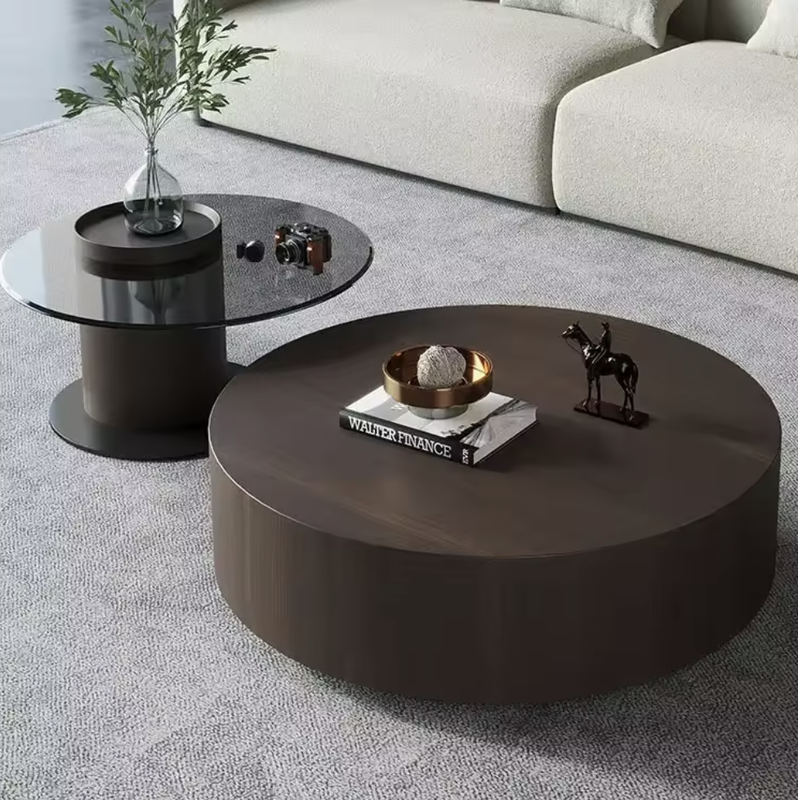 Chic Luxury Coffee Table Set Cream