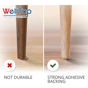WELLTOP Nouveautés Offre Spéciale Accessoires de Meubles Patins de Protection pour Sols en <span class=keywords><strong>Bois</strong></span> Patins en <span class=keywords><strong>Feutre</strong></span> pour Pieds de Table, Canapé et Chaise - Product Image 3