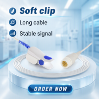 Accessoires médicaux compatibles avec la sonde SpO2 à clip pour adulte Comens 7PIN, réutilisable, en TPU, certifiée ISO