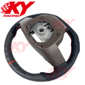 สำหรับ Cadillac 2008-2014 CTS-V CTS Coupe พวงมาลัยรถยนต์สปอร์ตคาร์บอนไฟเบอร์สีด้าน LED สำหรับ ATS ATS-V XT6 XTS - Product Image 3