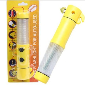 Đa Chức Năng Khẩn Cấp Thoát Công Cụ Làm Việc Ánh Sáng Cửa Sổ Ngắt Dây An Toàn Cắt Giá Rẻ Giá Thấp <span class=keywords><strong>LED</strong></span> Xe An Toàn Búa Đèn Pin - Product Image 1