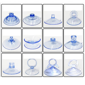 Zuignappen met paddenstoelvorm, milieuvriendelijk PVC, transparant plastic, zuignapbevestigingen (platte, raketvormige, puntige koppen) - Product Image 5