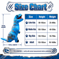 Costume de dinosaure T-Rex gonflable pour adulte, costume de fête d'Halloween, livraison rapide