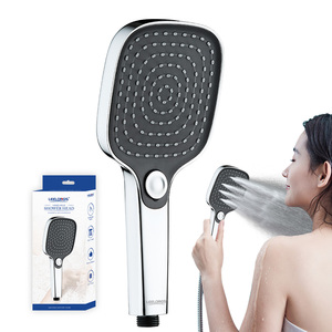 Leelongs Factory 2025 Nuevo diseño Botón económico Seleccione ABS Cabezal de ducha de mano cromado con 3 funciones - Product Image 1