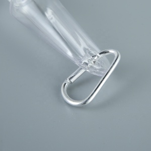 15/415คอCustom 30Ml 1OzพลาสติกPETGแขวนHand SanitizerเจลขวดCarabinerพวงกุญแจคลิปและฝาพับ - Product Image 5