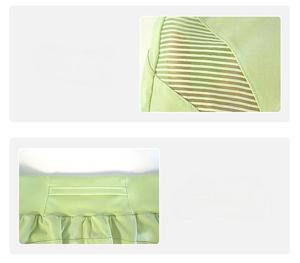 Pantalones cortos de gimnasio de malla de doble capa para mujer Logotipo personalizado Ropa de entrenamiento de yoga Pantalones cortos deportivos de verano sueltos de color sólido - Product Image 6