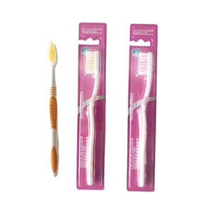 Paquet de 12 brosses <span class=keywords><strong>à</strong></span> dents jetables <span class=keywords><strong>à</strong></span> poils souples pour adultes en sac Opp Couple emballé individuellement - Product Image 1