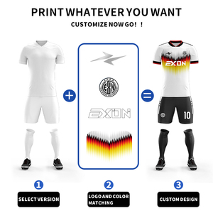 Maglia da Calcio Personalizzata EXON ODM Versione Fan Globale, Sublimazione 3D, Logo in Silicone, Ricamo, per Club di Calcio, Adulti e Bambini, Traspirante - Product Image 2