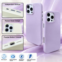 Étui de téléphone magnétique brillant de luxe en gelée pour iPhone 18 17 16 15 Pro Max, coque lisse et brillante pastel avec boutons métalliques, étui de protection
