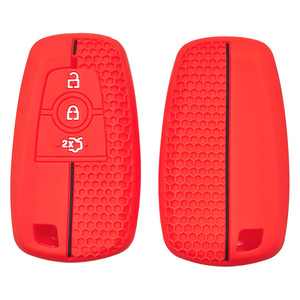 Cover in Silicone <span class=keywords><strong>per</strong></span> Chiave Telecomando Auto <span class=keywords><strong>Ford</strong></span> <span class=keywords><strong>Fusion</strong></span> Mustang F150 F250, Guscio a 3 Pulsanti, <span class=keywords><strong>Accessori</strong></span> Auto - Product Image 4