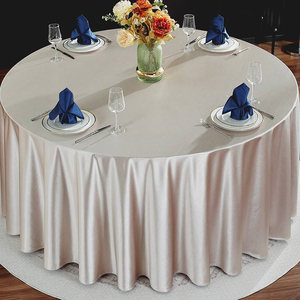 <span class=keywords><strong>Nappe</strong></span> Ronde de Luxe en Brocart Satiné Épais pour Champagne, <span class=keywords><strong>Nappe</strong></span> Fantaisie de 120 Pouces pour Événements et Mariages, Livraison Rapide - Product Image 2