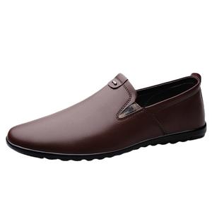 Chaussures en cuir pour hommes, mocassins italiens souples de luxe, respirants, à enfiler, pour la conduite, grande taille - Product Image 5