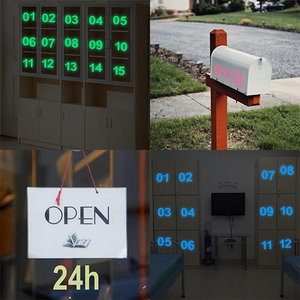 Autocollants numériques modernes lumineux et durables, brillent la nuit, imperméables, pour boîtes aux lettres, voitures, camions, portes - Product Image 6