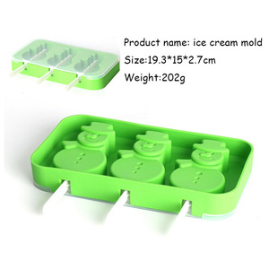 Moldes de silicona para helados, juego de 4 piezas, sin BPA, fáciles de desmoldar, con tapas, reutilizables, para hacer helados caseros para niños, anti-<span class=keywords><strong>goteo</strong></span>. - Product Image 5